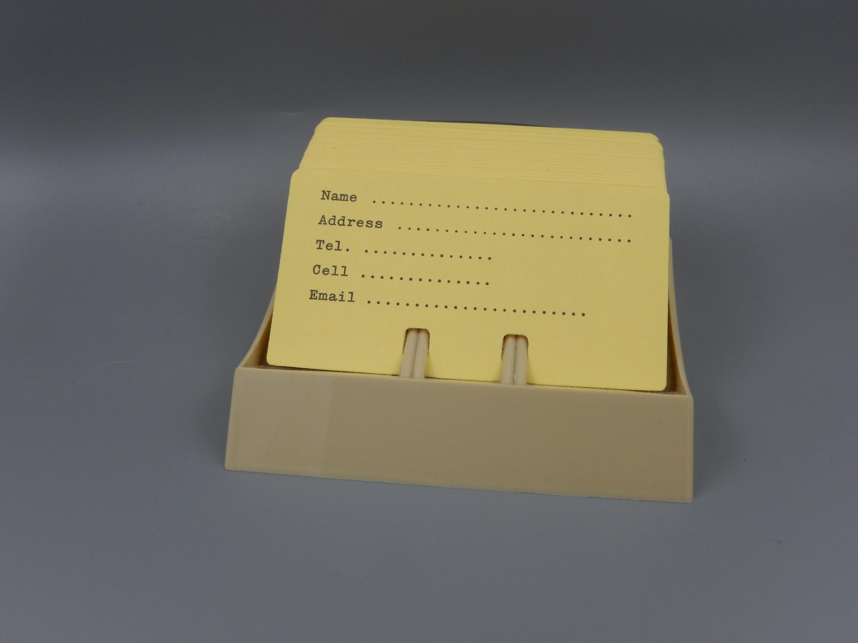 Custom Roladex Rolodex File Cards / Custom Printed by Letterpress - Etsy