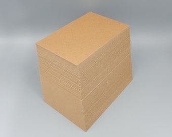 Blank Chipboard Sheets / 100 pieces / 3 1/2" x 5"