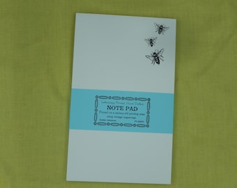 Bee Notepad Set / Letterpress Printed / Set of 3