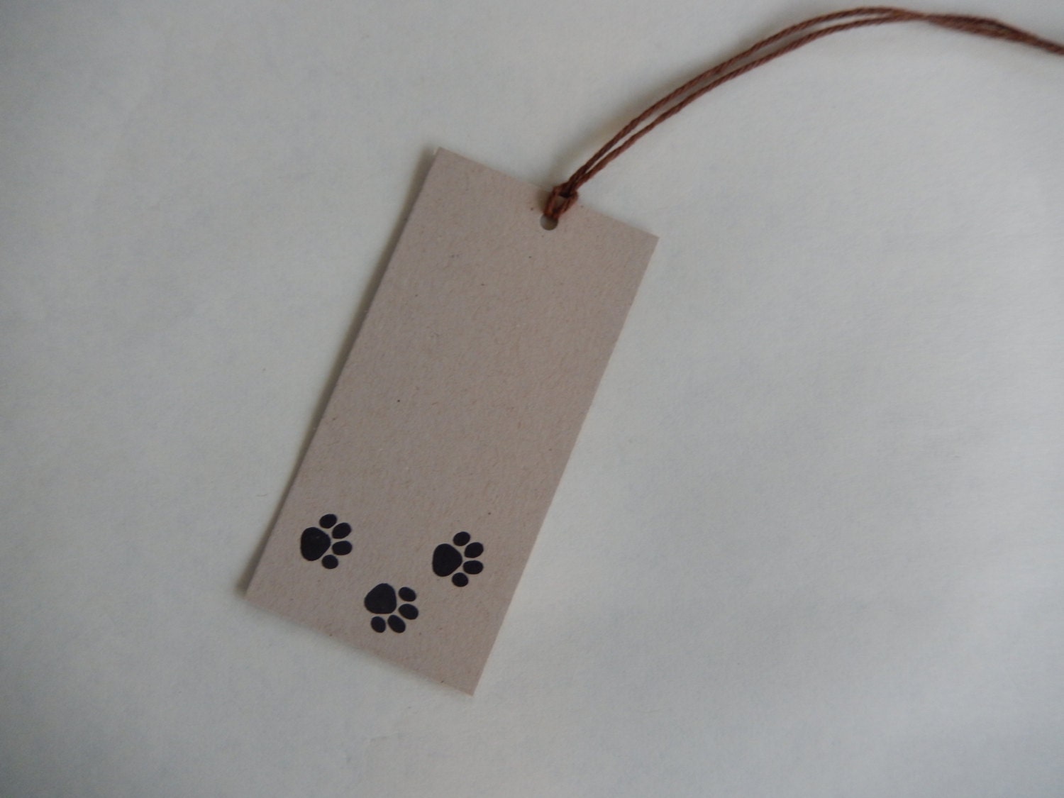 Paw Prints Gift Tags / Hang Tags / Letterpress Printed / Set of 8 - Etsy