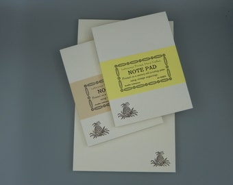 Pineapple Notepad Set / Letterpress Printed