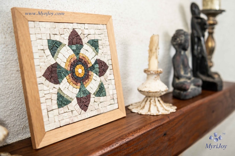 DIY Roman Mosaics Kit for Adults Pomegranate Flower Marble Etsy Canada