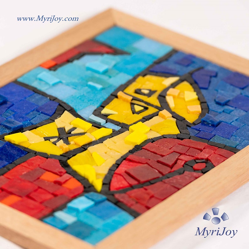 Mosaics Modern Art Gift Kit for Her Stained Glass Mosaic Etsy