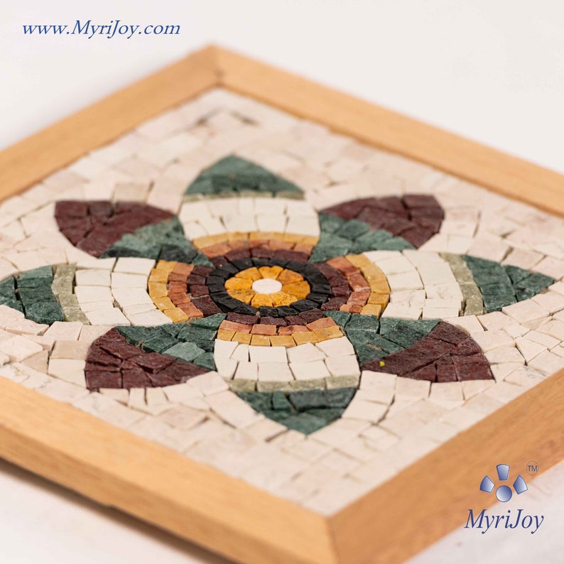 DIY Roman Mosaics Kit for Adults Pomegranate Flower Marble Etsy Canada