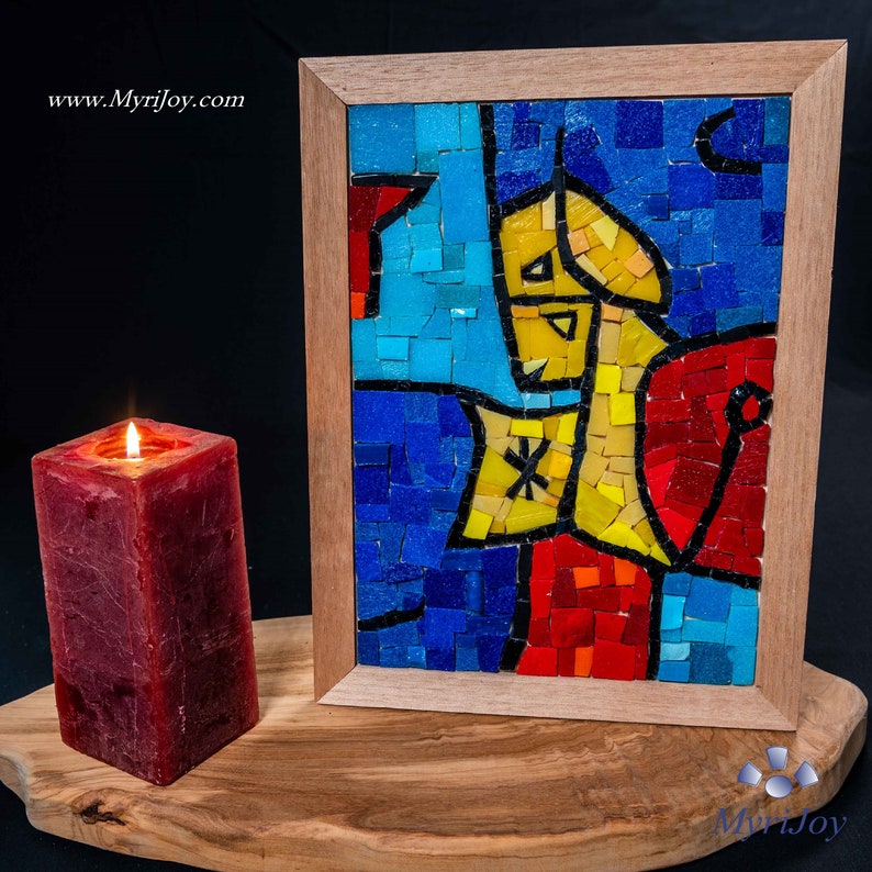 Mosaics Modern Art Gift Kit for Her Stained Glass Mosaic Etsy