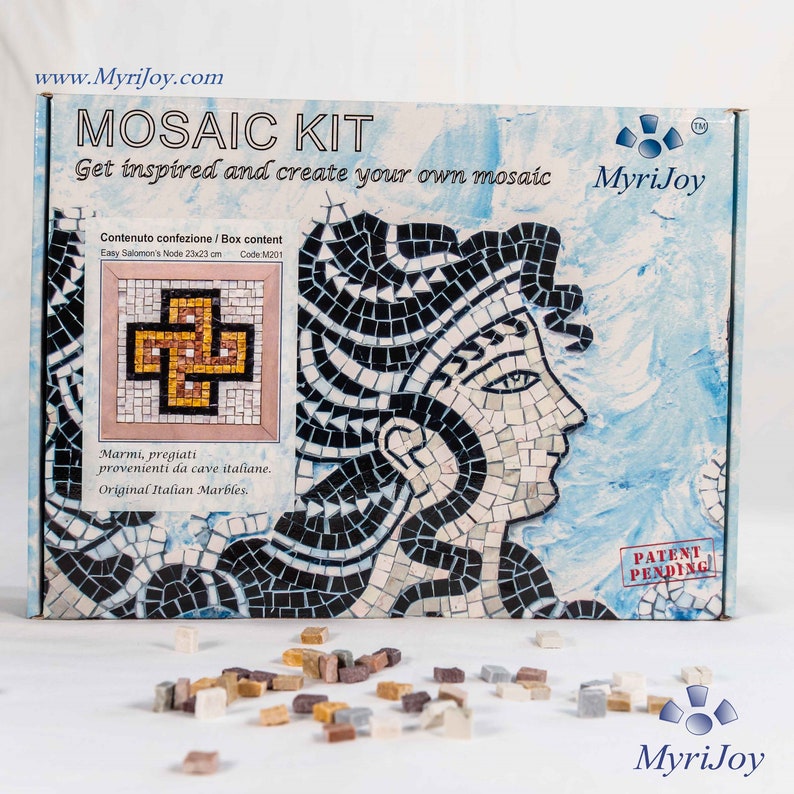 Mosaic tiles craft kit DIY Easy Solomon's knot Etsy