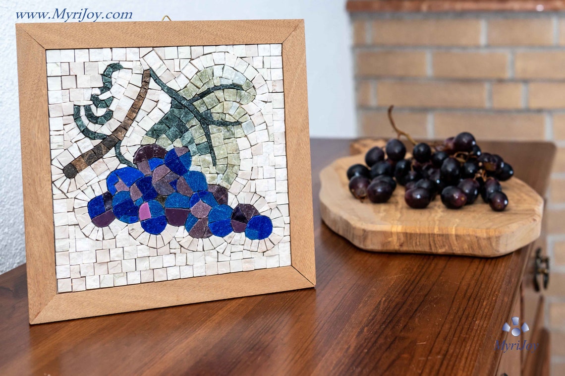 Mosaic wall art kit Fall 9x9 DIY Mosaics tiles Etsy