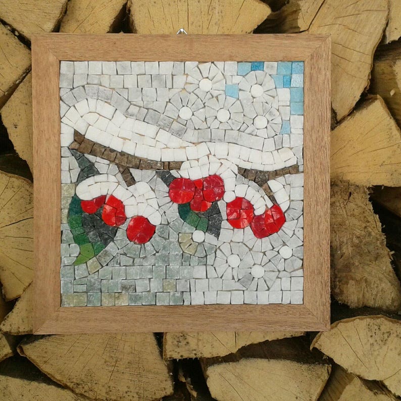 Mosaic craft kit for adults Winter Mosaic art ideas Do it Etsy