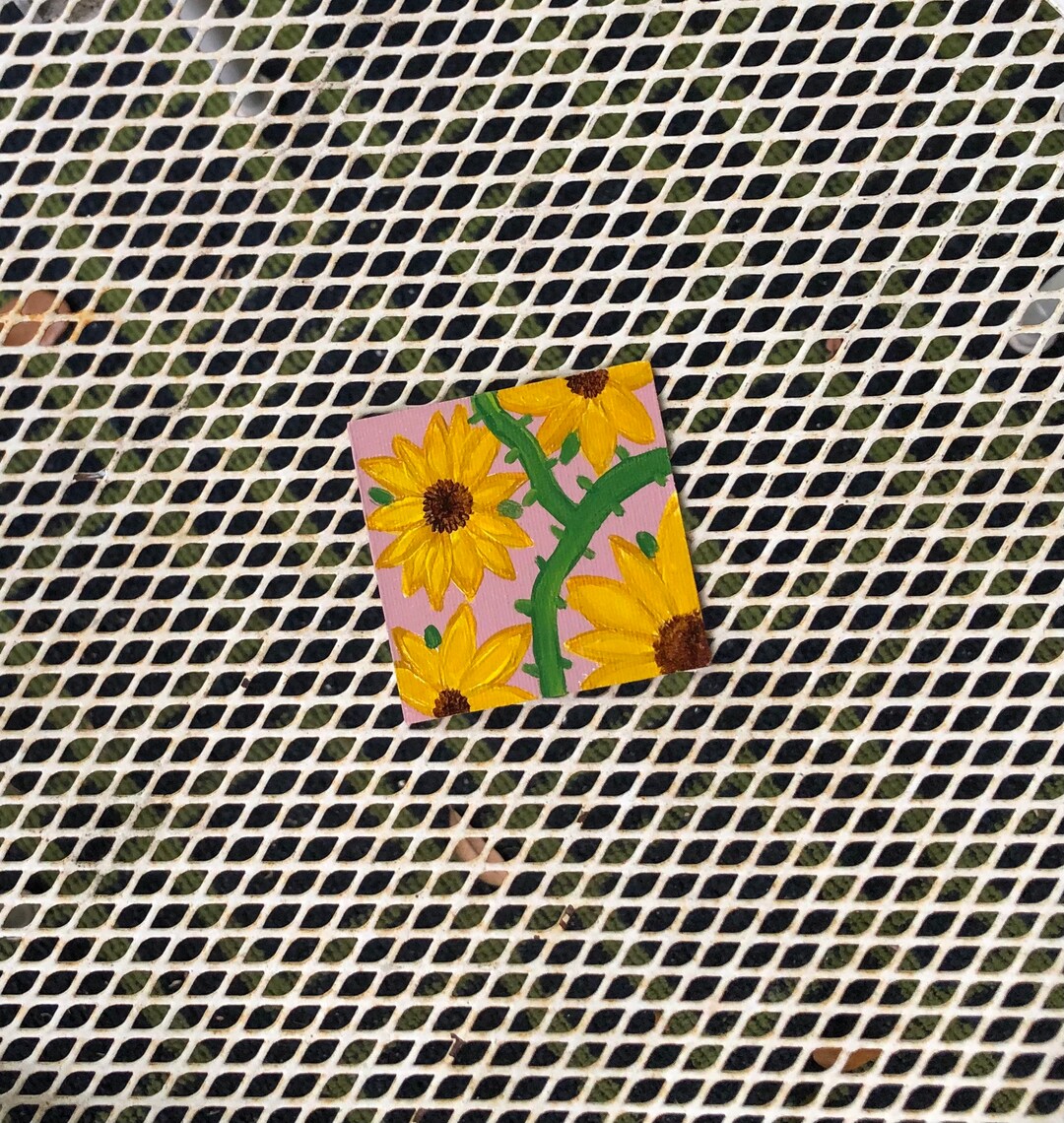 Sunflower Floral Calendar and Dry Erase Board Etsy