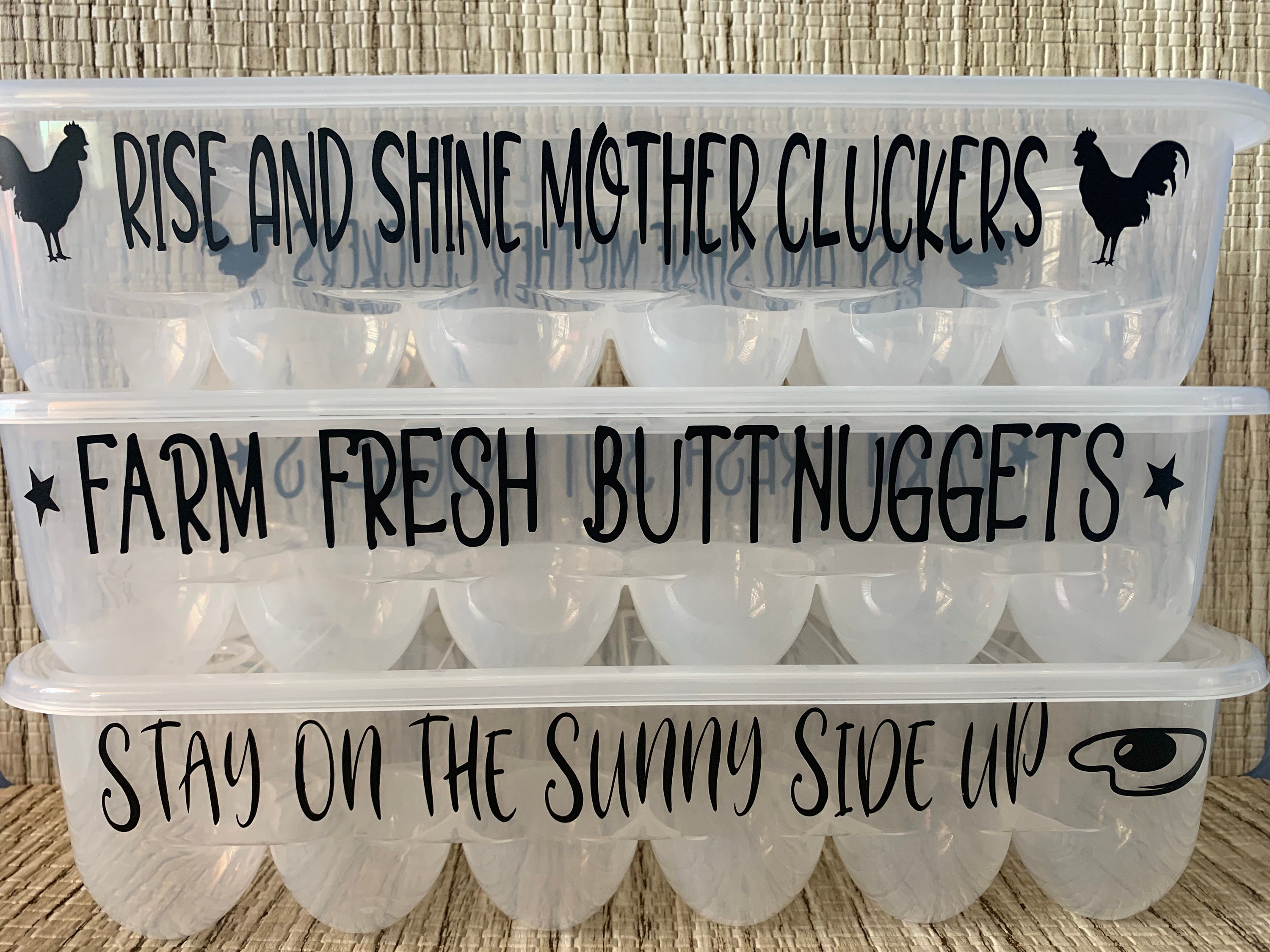 Plastic Reusable Funny Saying Egg Cartons Etsy