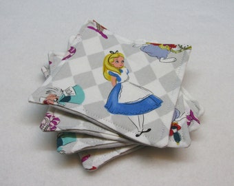 Alice in Wonderland Coasters (Set of Four)