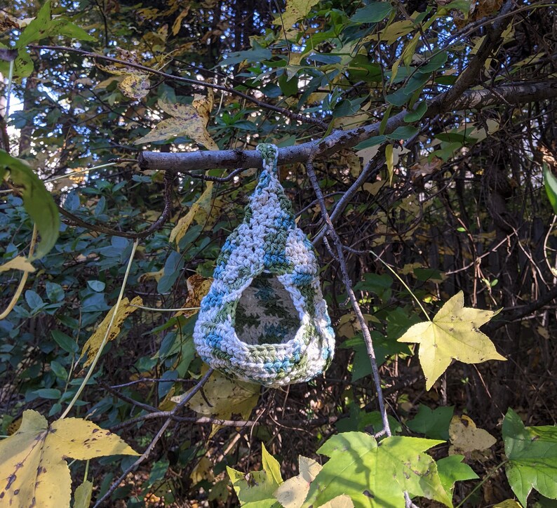 Handmade Crochet Birdhouse image 1