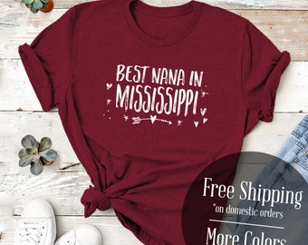 Mississippi Represent T-shirt Men S-4X Jackson Gulfport Southaven Bulldogs