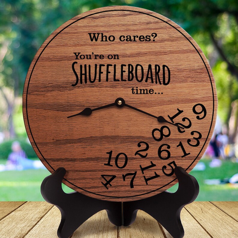 Funny Shuffleboard Gifts Who Cares You're on Etsy