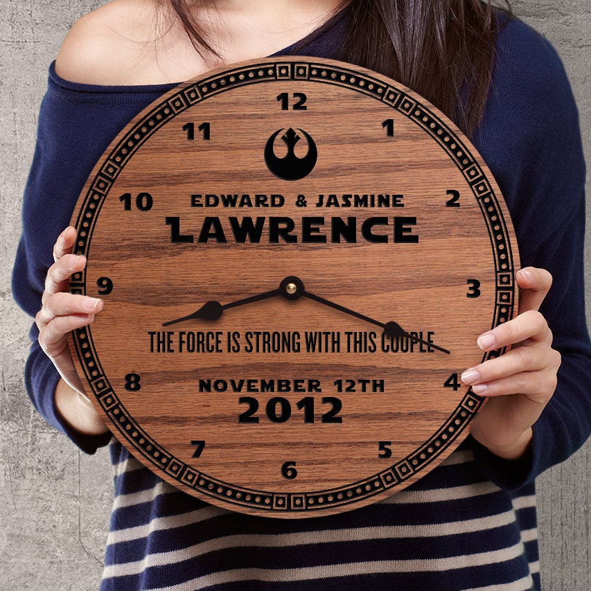 Personalized Wedding Gift for Star Wars Fans Custom Message Etsy