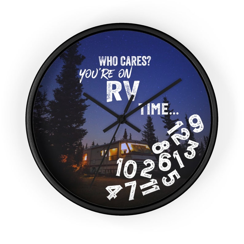Wall Clock Gifts for RV Funny RV Decor Motorhome Gift Etsy