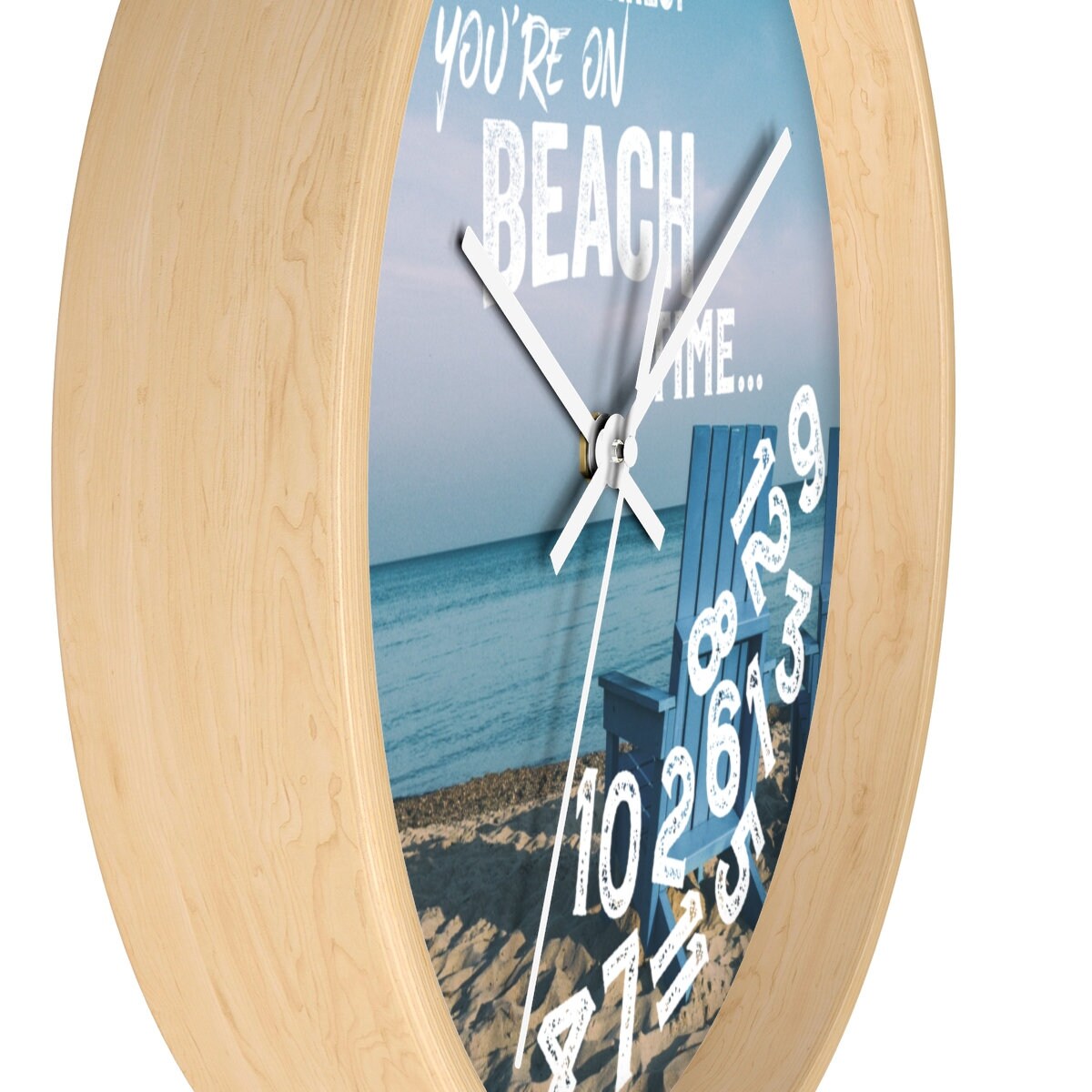 Wall Clock Ocean Blue Beach House Decor Beach Decor Etsy