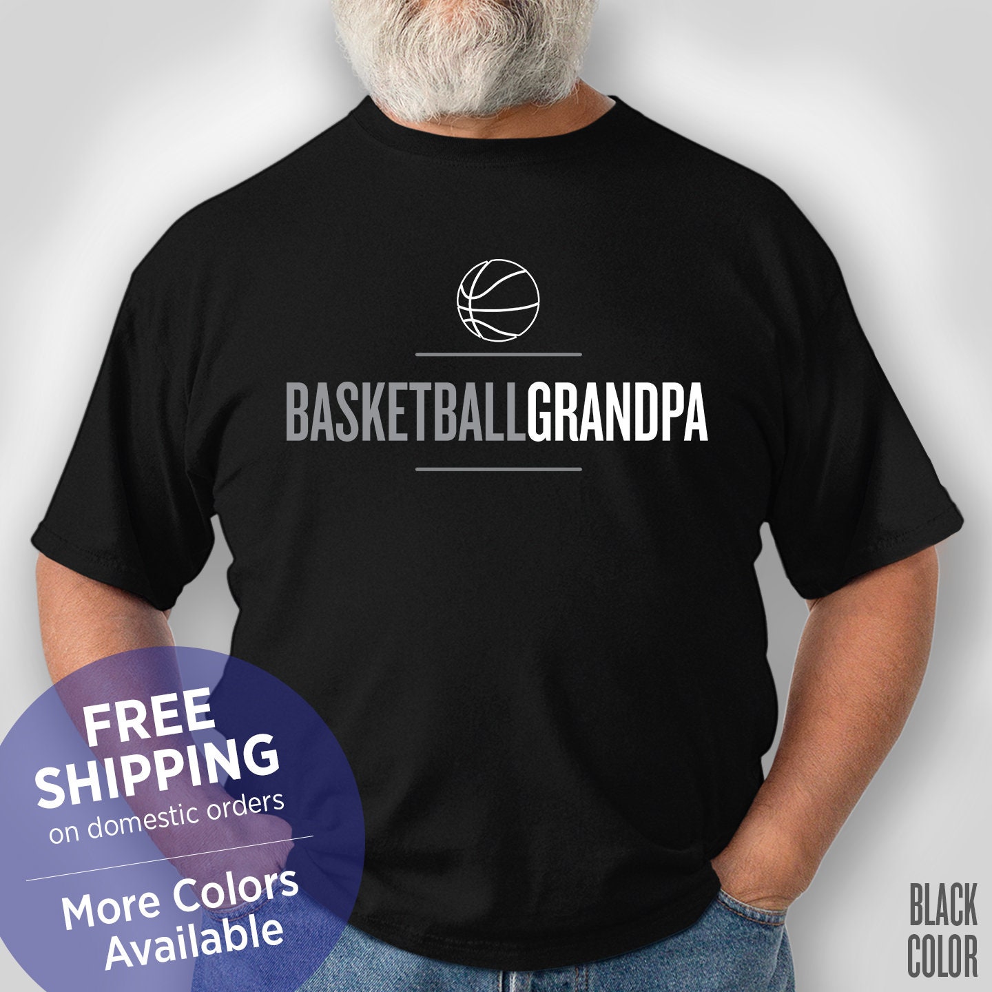 basketball grandpa shirt