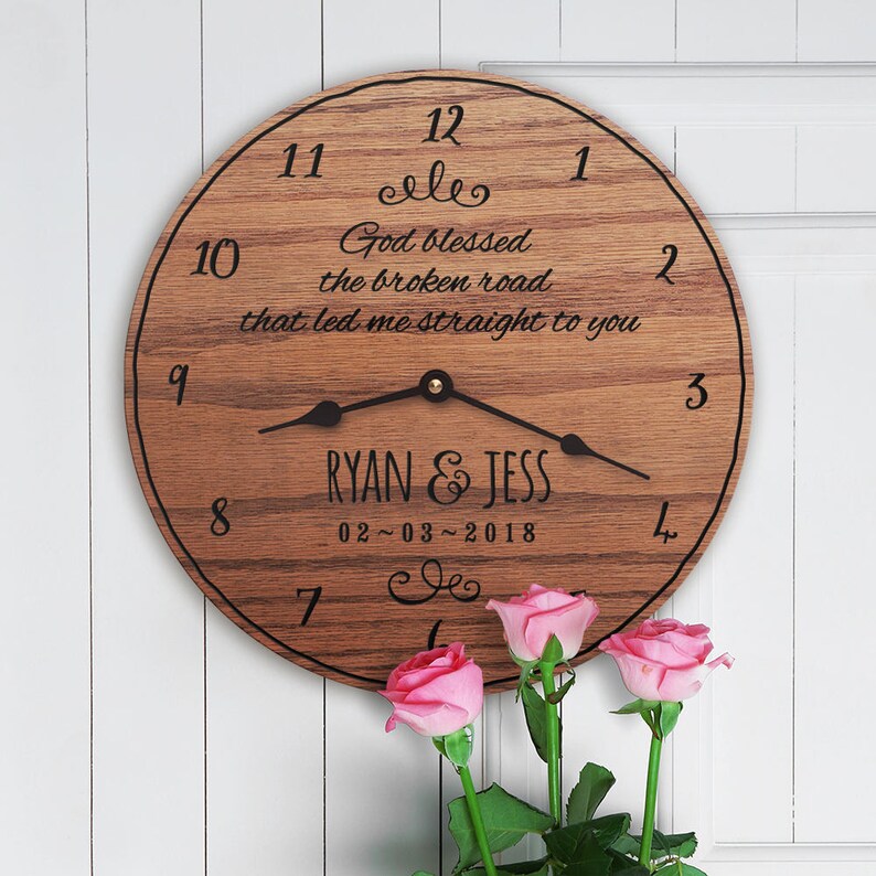 Wedding Date Custom Wedding Song Lyrics God Blessed The Broken Road That Led Me Straight To You Wedding Names Broken Road Lyrics
