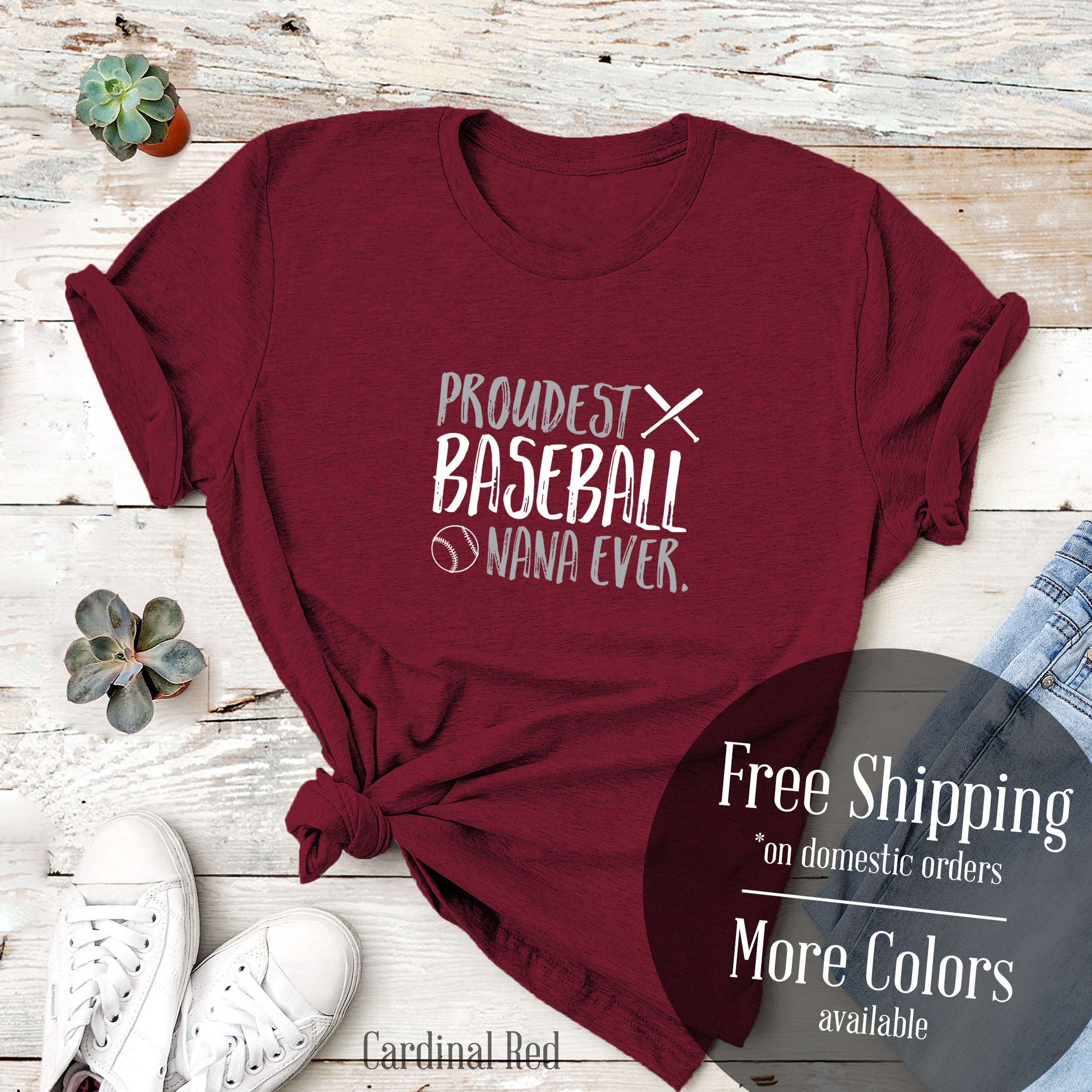 Proudest Baseball Nana New Grandma 