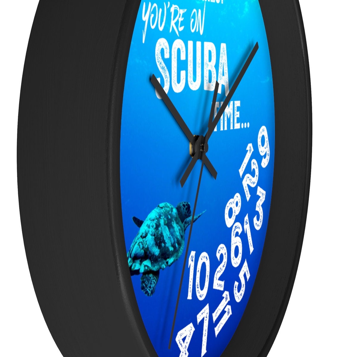 Wall Clock Gifts for Scuba Divers Funny Scuba Decor Etsy