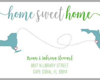 New Address Announcement, Home Sweet Home/We're Moving - DIGITAL COPY