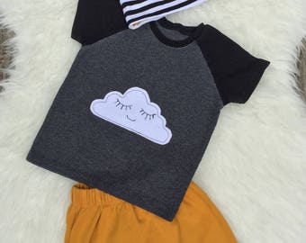 Happy Cloud Raglan T-Shirt