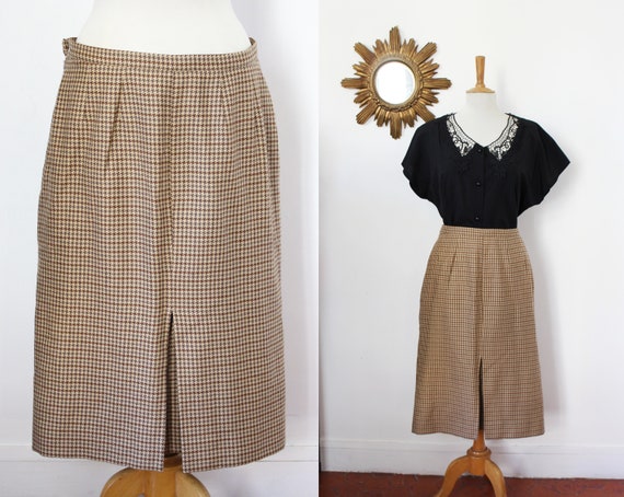 BURBERRY / Burberrys vintage wool skirt with brow… - image 1