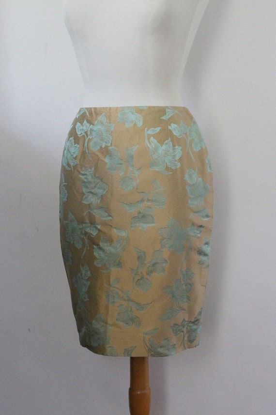 Guy Laroche, vintage pencil skirt with Jacquard s… - image 4