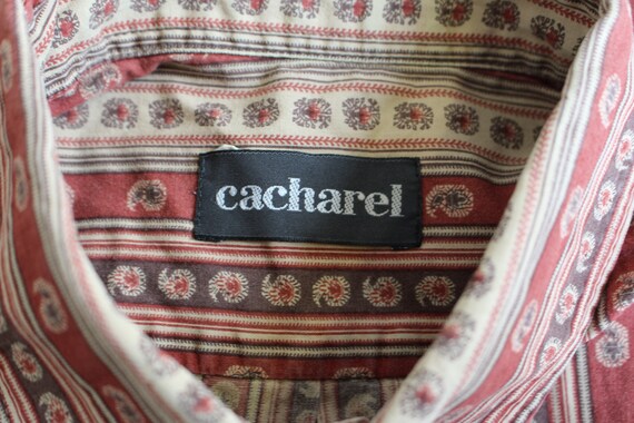 CACHAREL, Chemise Cacharel vintage en coton à mot… - image 10