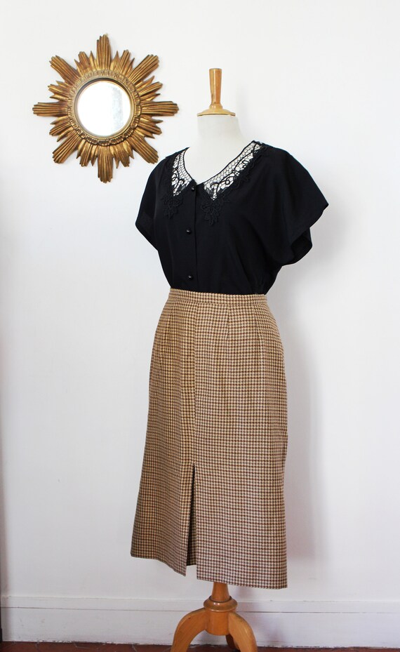 BURBERRY / Burberrys vintage wool skirt with brow… - image 2