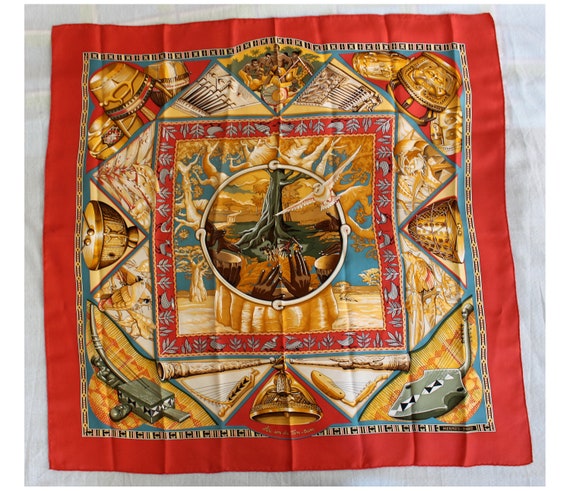 vintage silk scarves hermes