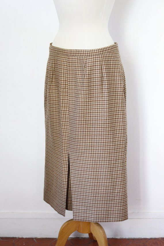 BURBERRY / Burberrys vintage wool skirt with brow… - image 5