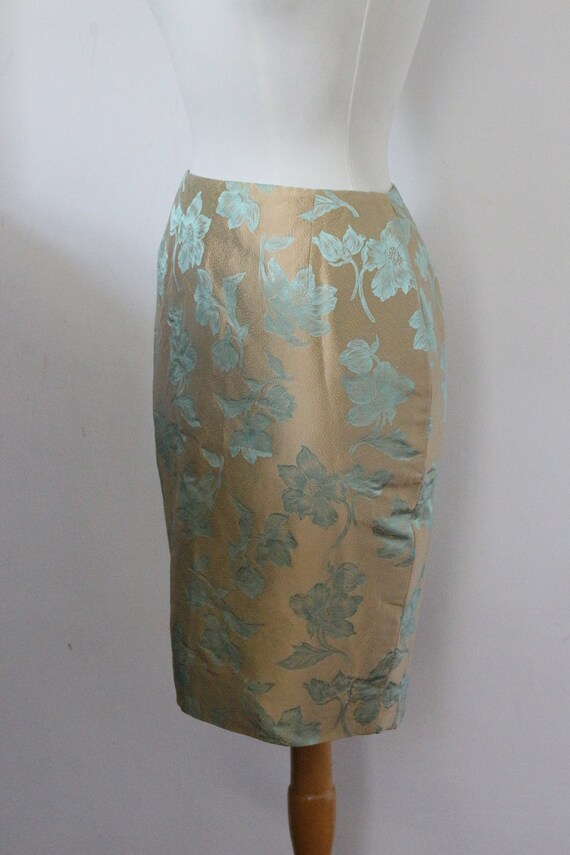 Guy Laroche, vintage pencil skirt with Jacquard s… - image 5