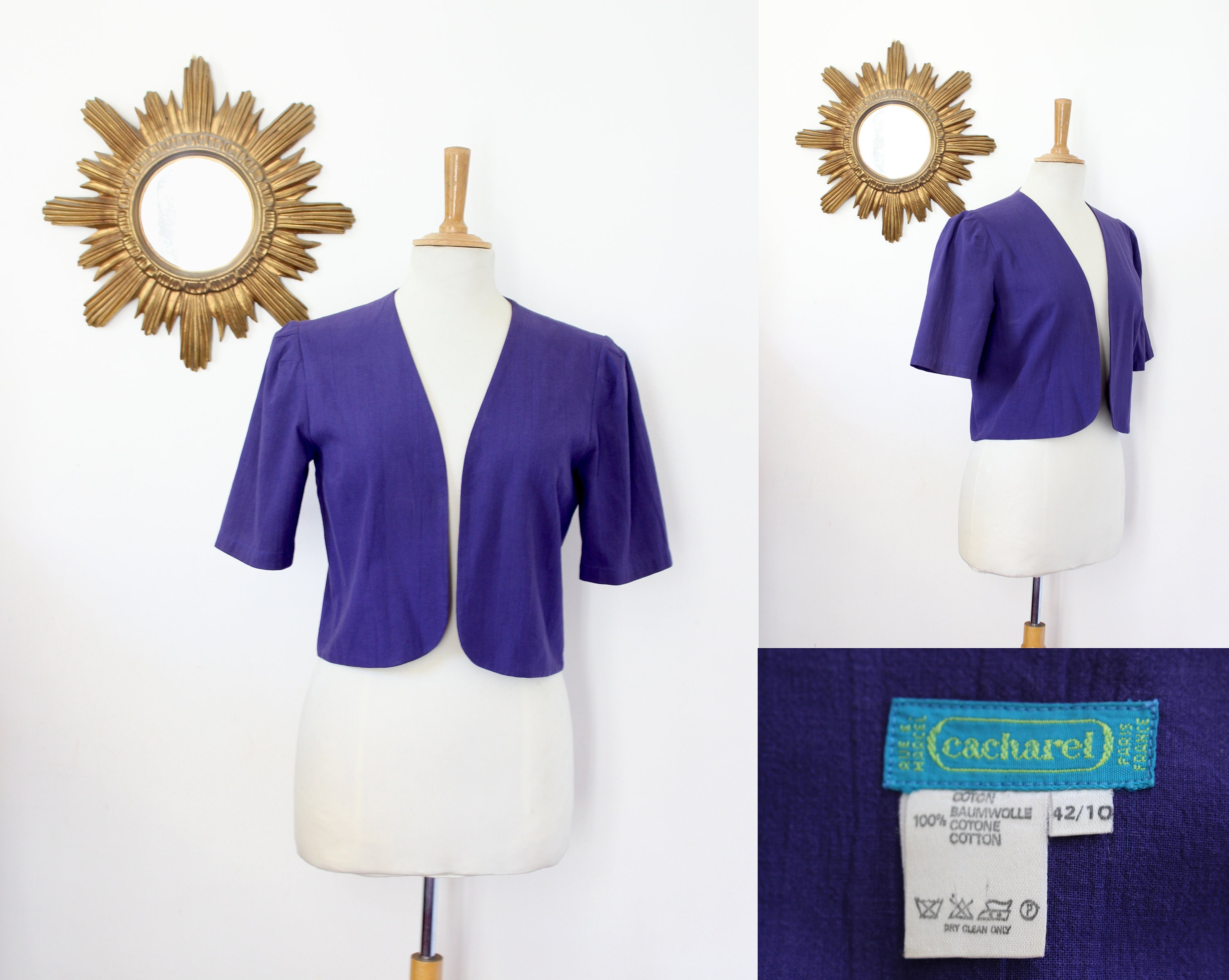 purple cotton jacket