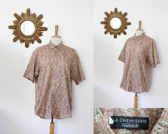 CACHAREL / Cacharel Vintage Short Sleeve Shirt The