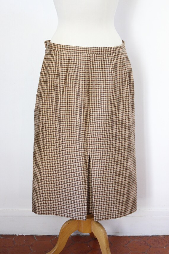 BURBERRY / Burberrys vintage wool skirt with brow… - image 3