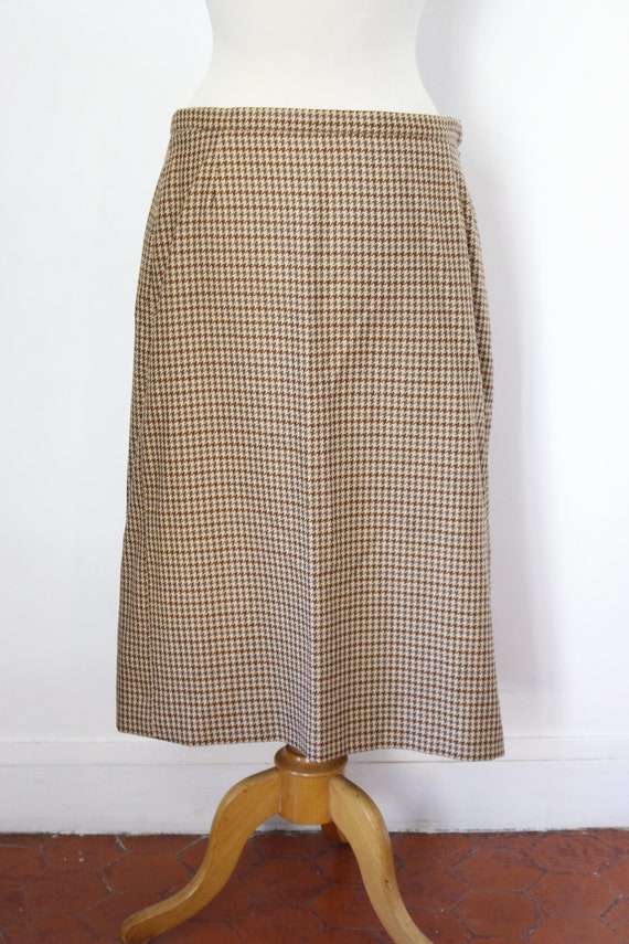 BURBERRY / Burberrys vintage wool skirt with brow… - image 7