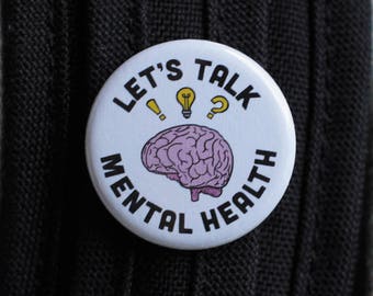 Lets Talk Mental Health Button Pack