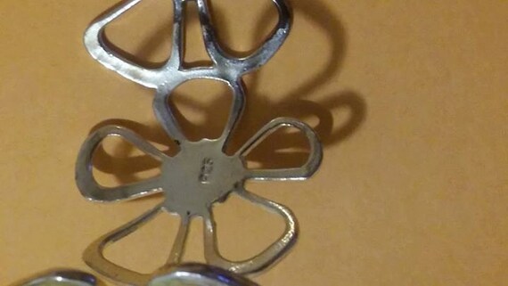 925 Sterling Silver Flower Bracelet - image 3