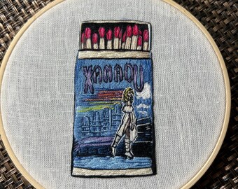 Xanadu Matches, 5” embroidery hoop