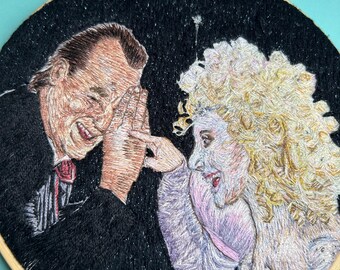 Scrooged Ghost, 6” embroidery hoop