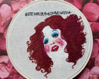 Divine Miss M- 5” embroidery hoop