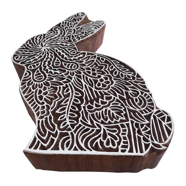 Royal Kraft Wooden Printing Block - DIY Henna Fabric Textile Paper Clay Pottery Stamp ESIDtag053