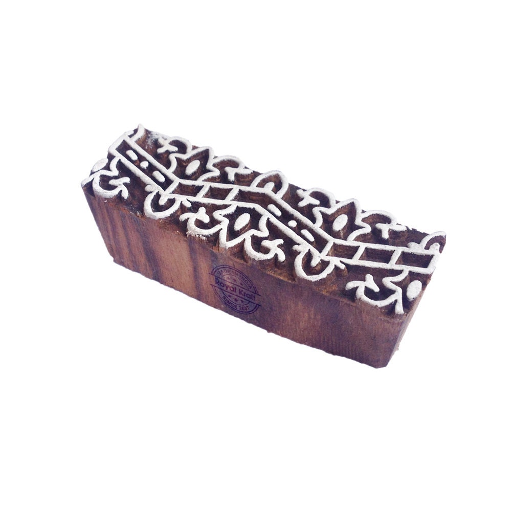 Baren for Block Printing Wooden Print Stamps for Saree Border Etsy UK