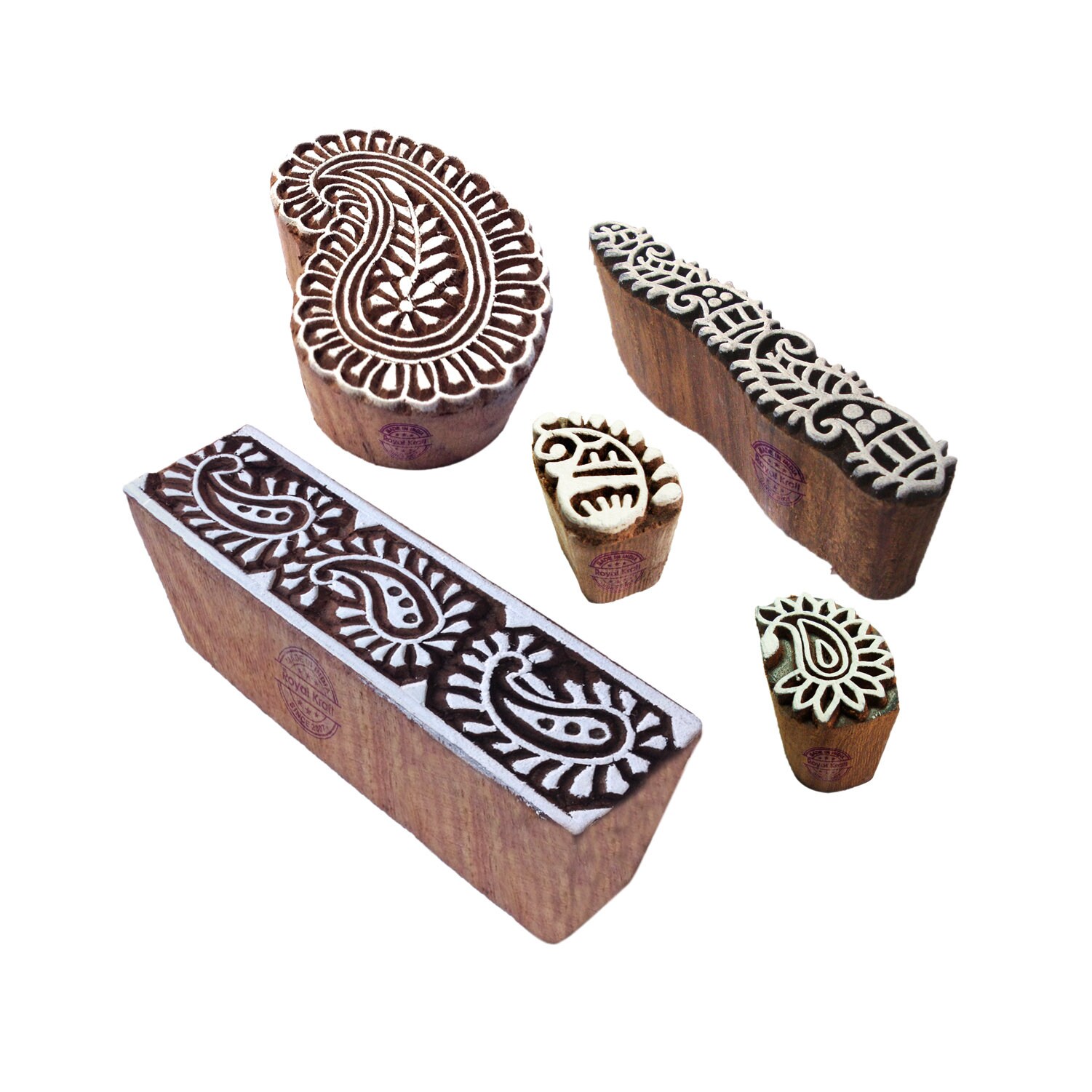 Retro Designs Wooden Printing Stamps for Block Printing on Etsy