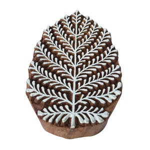 Bloc d'impression en bois Royal Kraft - Tampon bricolage, henné, papier, argile, poterie ESIGtag037