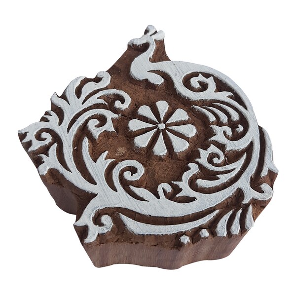 Royal Kraft Wooden Stamps DIY Fabric, Textile, Clay, Pottery, Paper, Henna Printing Blocks FFDtag015