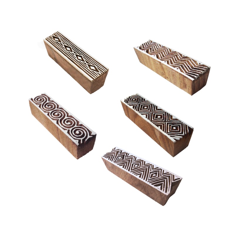 Royal Kraft Timbri assortiti in legno per stampa (set di 10) Bulk01_10