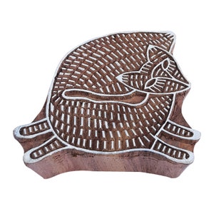 Royal Kraft Hölzern Drucken Block - DIY Henna Stoff Textil Papier Ton Keramik Stempel ESIDtag048